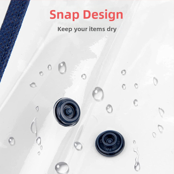 PVC прозрачен калъф за файлове с дръжка – snap закопчаване, стереоскопичен дизайн, марка Chastity