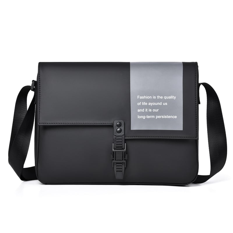 Muška crossbody torba, Oxford tkanina, za putovanja u slobodno vrijeme, jednobojna, dizajn koji smanjuje opterećenje