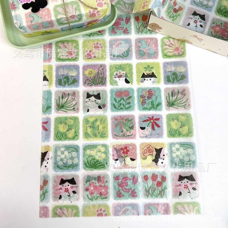 Mačji motiv darovni omot papir, reljefni Sydney papir, pakiranje 121, dostupno u pakiranjima od 10/30/50 listova