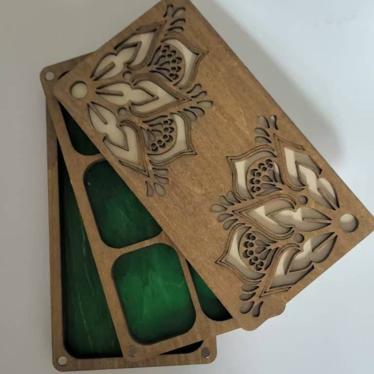 BEDA Válogató Tálca – Fa Gyöngy Doboz, Fenyőfa, Modern Minimalista Stílus, Dísztárgyak