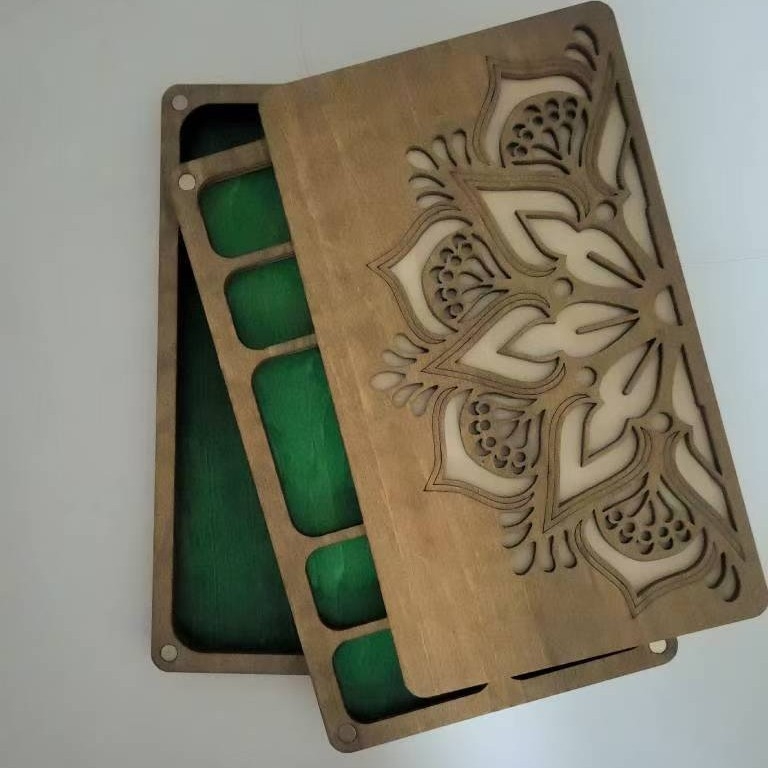 BEDA Válogató Tálca – Fa Gyöngy Doboz, Fenyőfa, Modern Minimalista Stílus, Dísztárgyak