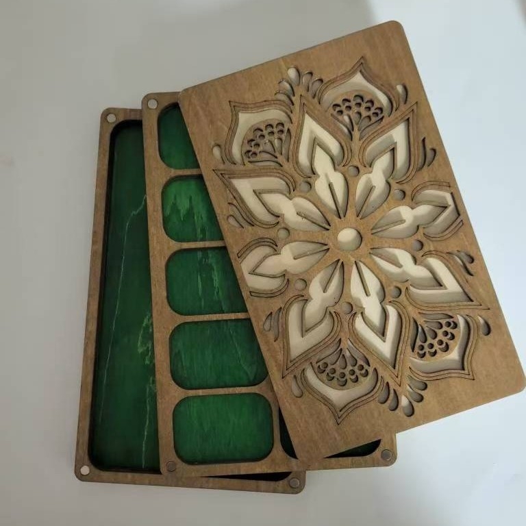 BEDA Válogató Tálca – Fa Gyöngy Doboz, Fenyőfa, Modern Minimalista Stílus, Dísztárgyak