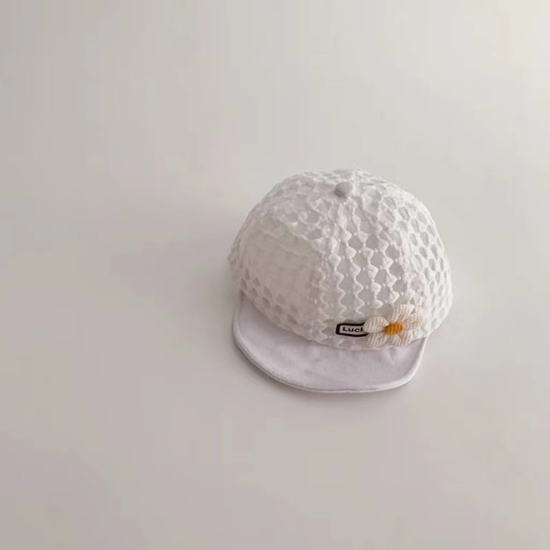 Dječja mrežasta kapa za djevojčice, ljeto, zaštita od sunca, prozračna mreža, široki obod, kupolast vrh