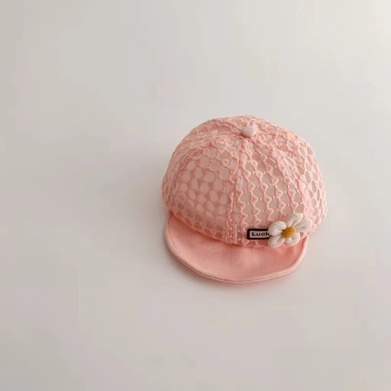 Dječja mrežasta kapa za djevojčice, ljeto, zaštita od sunca, prozračna mreža, široki obod, kupolast vrh
