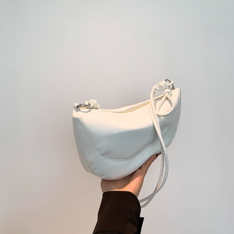 Ženska crossbody torbica od PU materijala, Saddle Bag stil, street trend, zatvarač, vodoravni kvadratni oblik