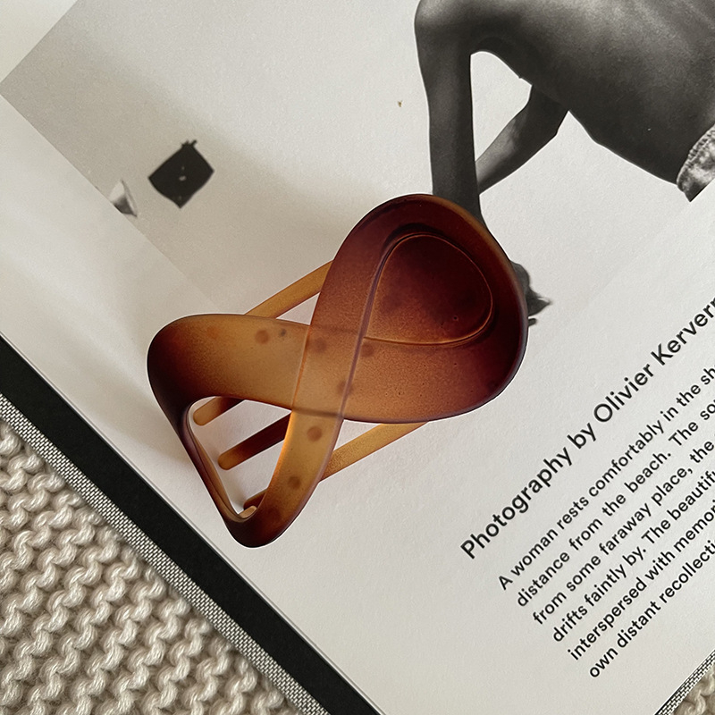 Клипс за коса - пластмаса/смола, ръчна изработка, корейски стил, щипка за захват, персонализируема