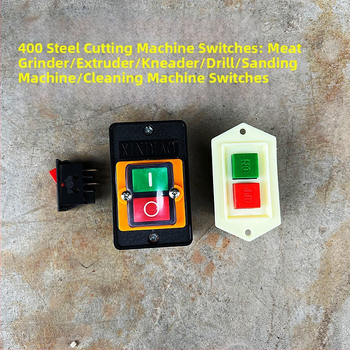 400 plieno pjaustymo mašinos mygtukinis jungiklis, atsparus vandeniui, IP50, 50–440V, spausdinimo laidų jungtis, elektros tarnavimo laikas 20 000 ciklų, mechaninis tarnavimo laikas 100 000 ciklų