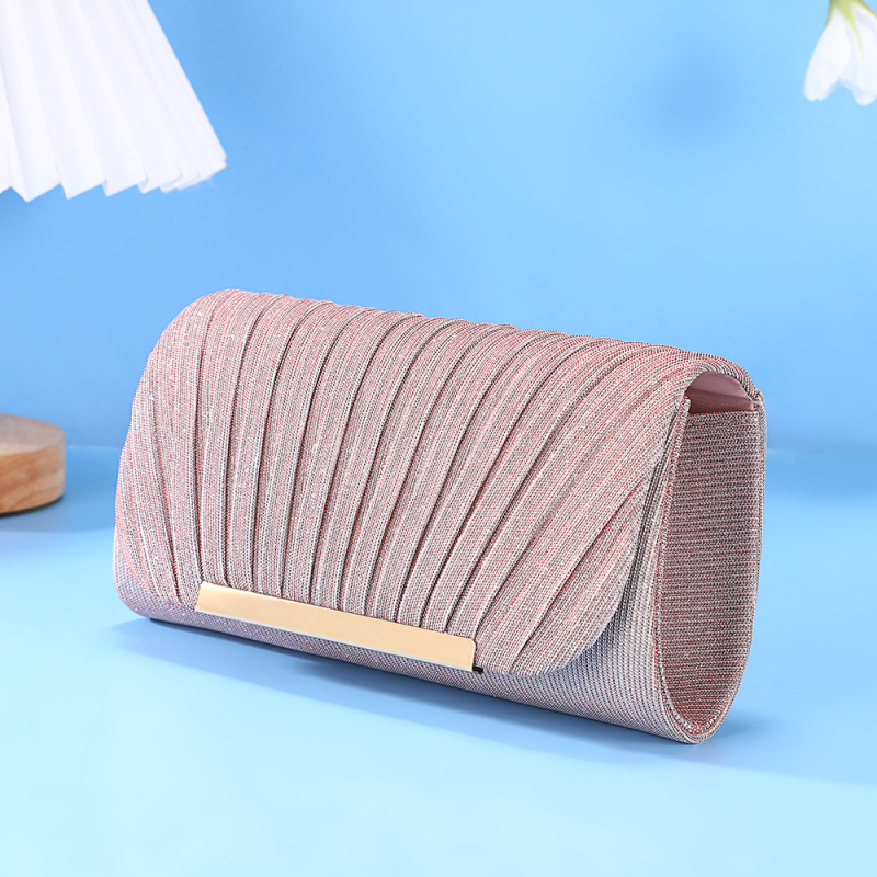 Γυναικεία βραδινή τσάντα με παγιέτες και πλισέ, αλυσίδα στον ώμο, μοτίβο μάρμαρο, πολυεστέρας με σατέν επένδυση, κλείσιμο με λουκέτο