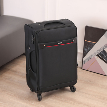 Valiză din Oxford, cu roți universale, închidere cu fermoar, extensibilă, posibilitate de logo personalizat