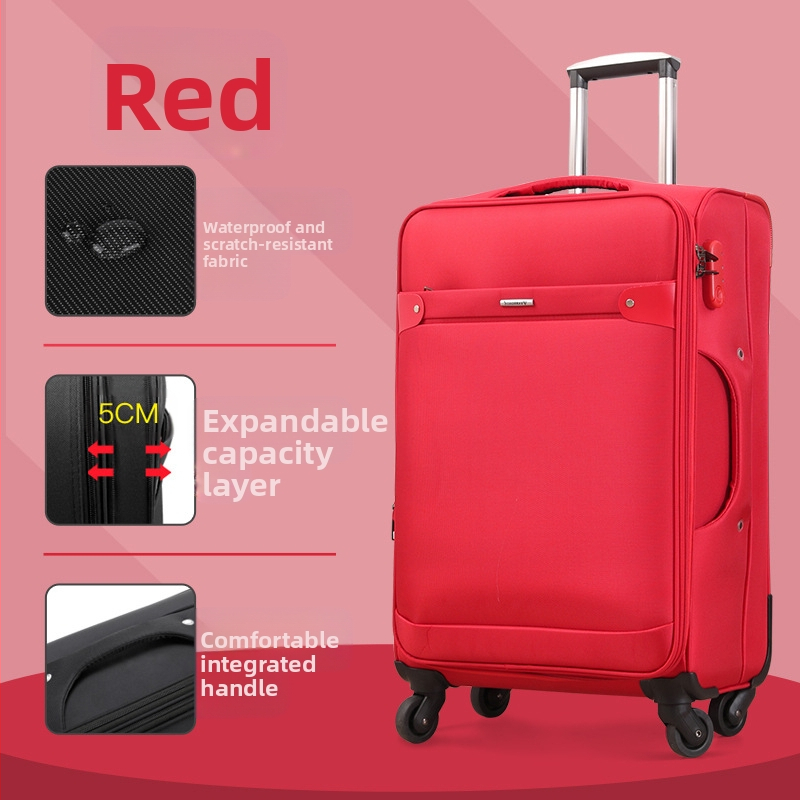 Valiză din Oxford, cu roți universale, închidere cu fermoar, extensibilă, posibilitate de logo personalizat