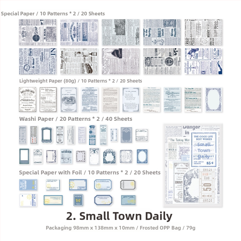 Σετ υλικών ρετρό διακόσμησης ημερολογίου - 100 τεμ., 4 στυλ, μάρκα DREHOP/Mengxi, βάρος 79 g