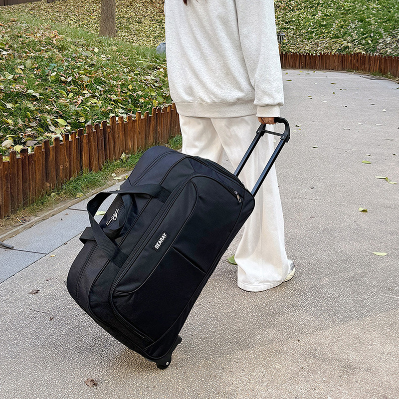 Putna torba s kotačićima, unisex, kapacitet 36–55 L, Oxford platno, podstava poliester, urbani stil, pogodno za rekreacijska putovanja