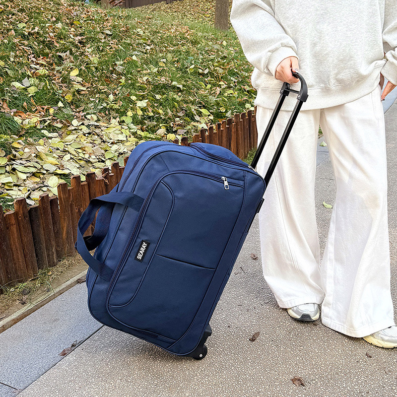 Putna torba s kotačićima, unisex, kapacitet 36–55 L, Oxford platno, podstava poliester, urbani stil, pogodno za rekreacijska putovanja