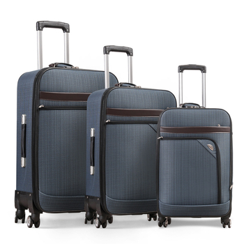 Set de bagaje Oxford pentru bărbați - trei piese, capacitate mare, deschidere cu fermoar, roți universale, căptușeală poliester