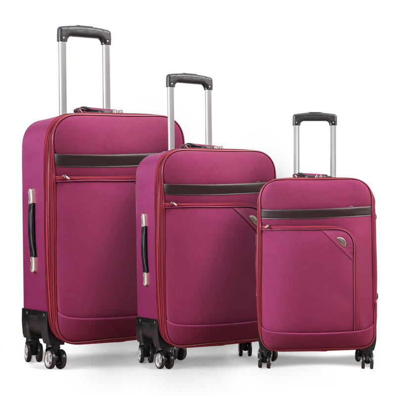 Set de bagaje Oxford pentru bărbați - trei piese, capacitate mare, deschidere cu fermoar, roți universale, căptușeală poliester