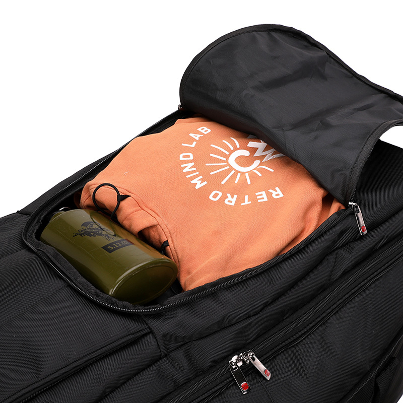 Putna torba s kotačićima od Oxford platna, kapacitet ispod 20 L, unisex, podstava od poliestera, jednobojna, za poslovna putovanja