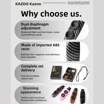 Kazoo φλάουτο — αρχάριο-φιλικό όργανο, δεν χρειάζεται εκμάθηση, επαγγελματικό επίπεδο tremolo.