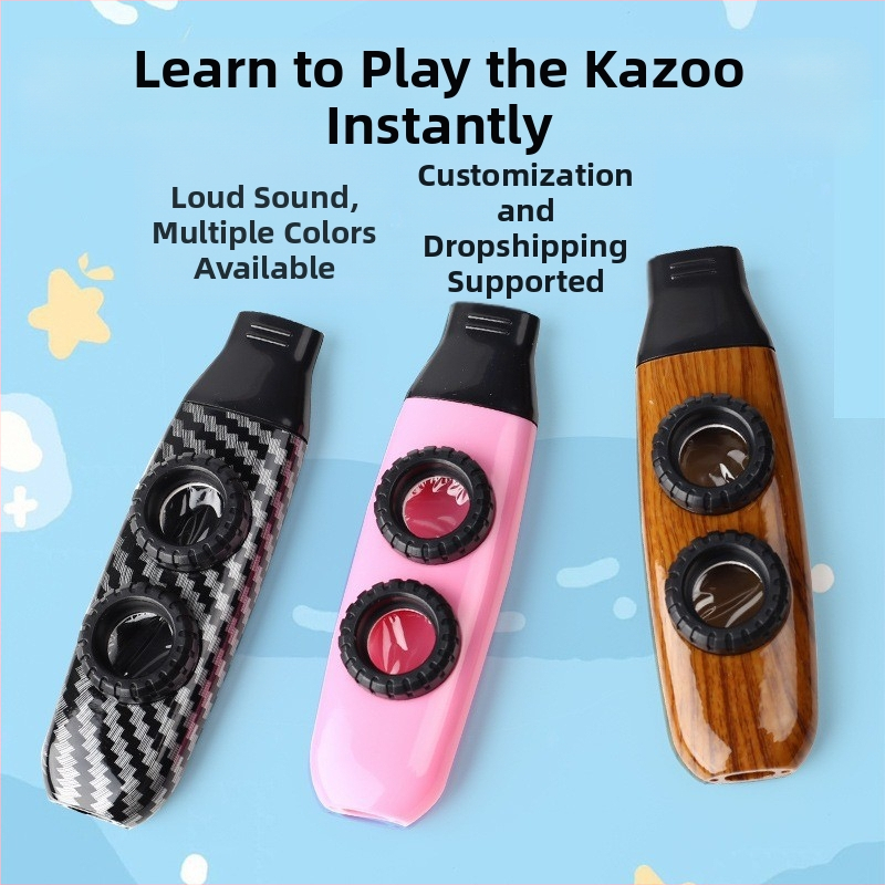 Kazoo pūšļinstruments — sākotnēji draudzīgs instruments, mācīties nav nepieciešams, profesionālā tremolo līmenis.