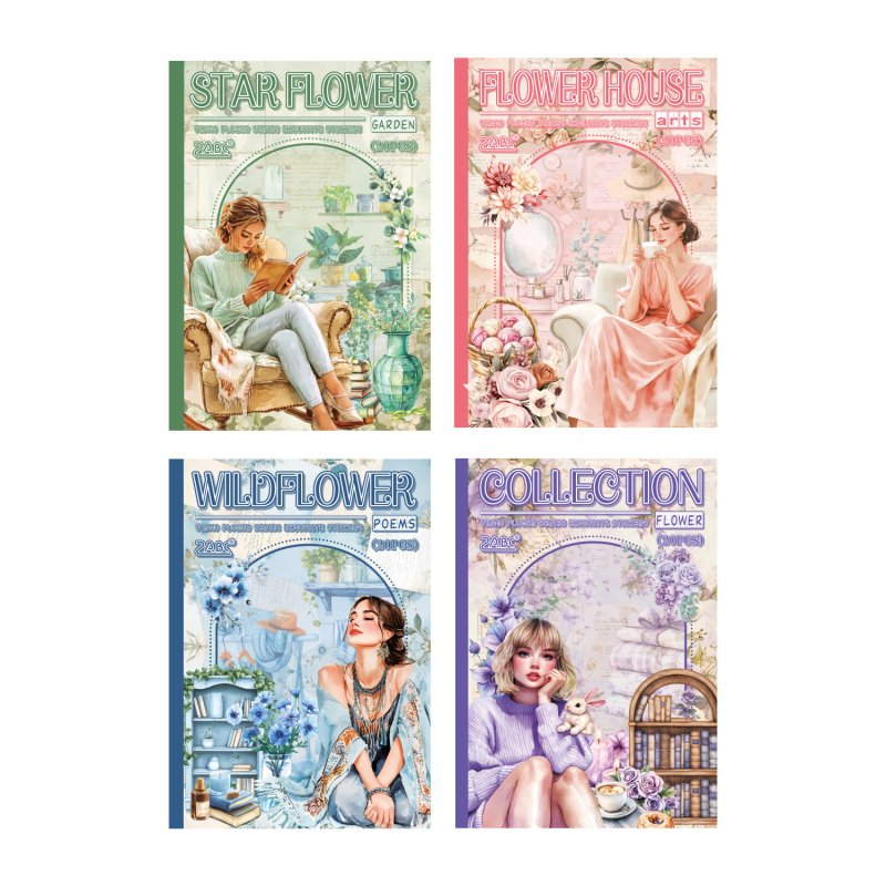 PET medžiagos lipdukų knygelė: skaidri, atspari vandeniui, skirta DIY dienoraščiui; lipdukų spausdinimas; logotipo spausdinimas; IP autorizacija: Ne