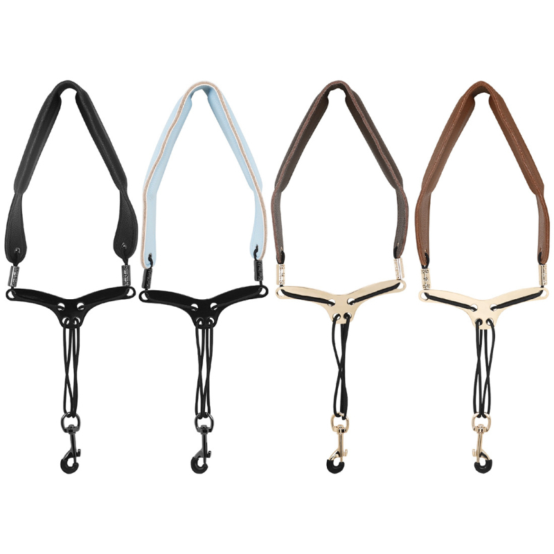 Szaxofon vállpánt TS-211~14 | mikroszálas bőr, SBR, cinkötvözet | csúszásmentes vállpánt