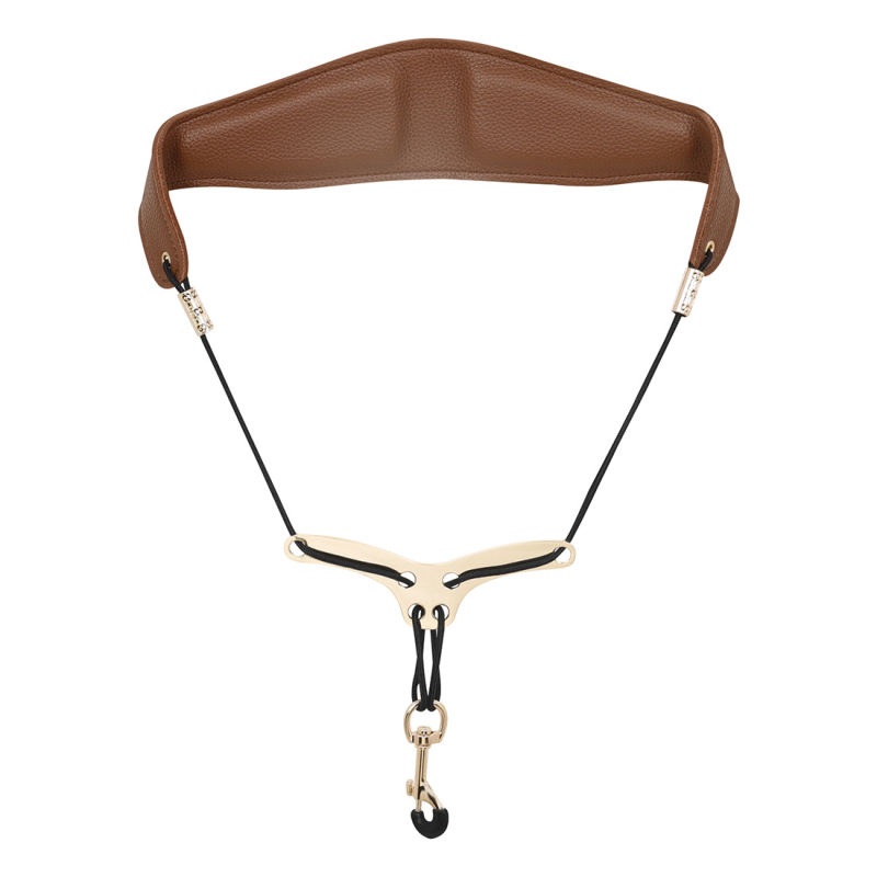 Szaxofon vállpánt TS-211~14 | mikroszálas bőr, SBR, cinkötvözet | csúszásmentes vállpánt