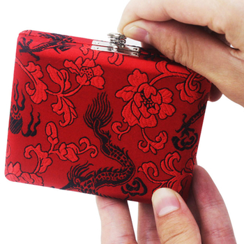 Oboe hangszeres tok, 6 darabos készlet, selyemmintás fa tároló, modell YY-21