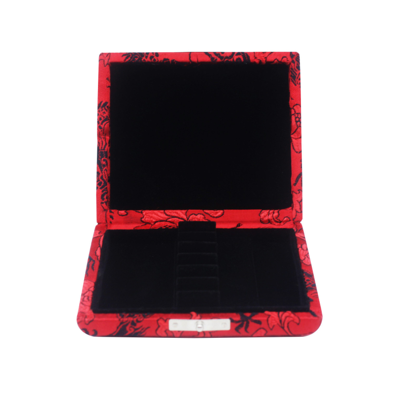 Oboe hangszeres tok, 6 darabos készlet, selyemmintás fa tároló, modell YY-21