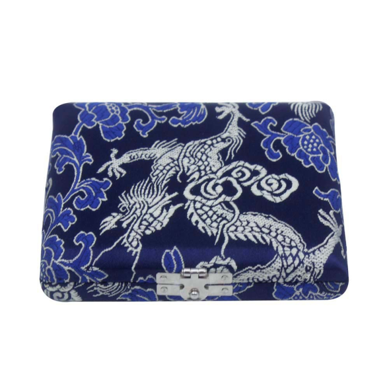 Oboe hangszeres tok, 6 darabos készlet, selyemmintás fa tároló, modell YY-21