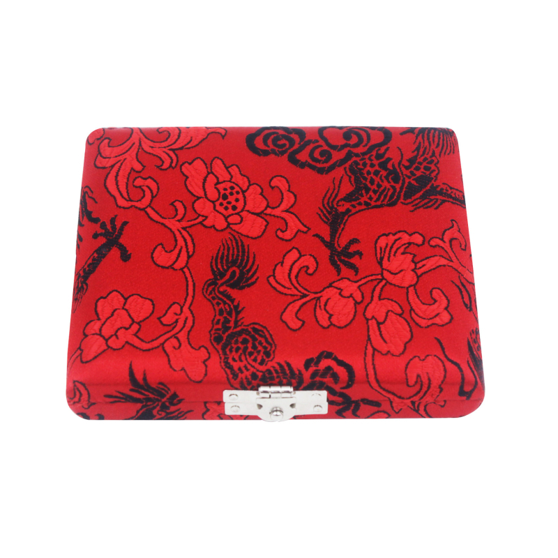 Oboe hangszeres tok, 6 darabos készlet, selyemmintás fa tároló, modell YY-21