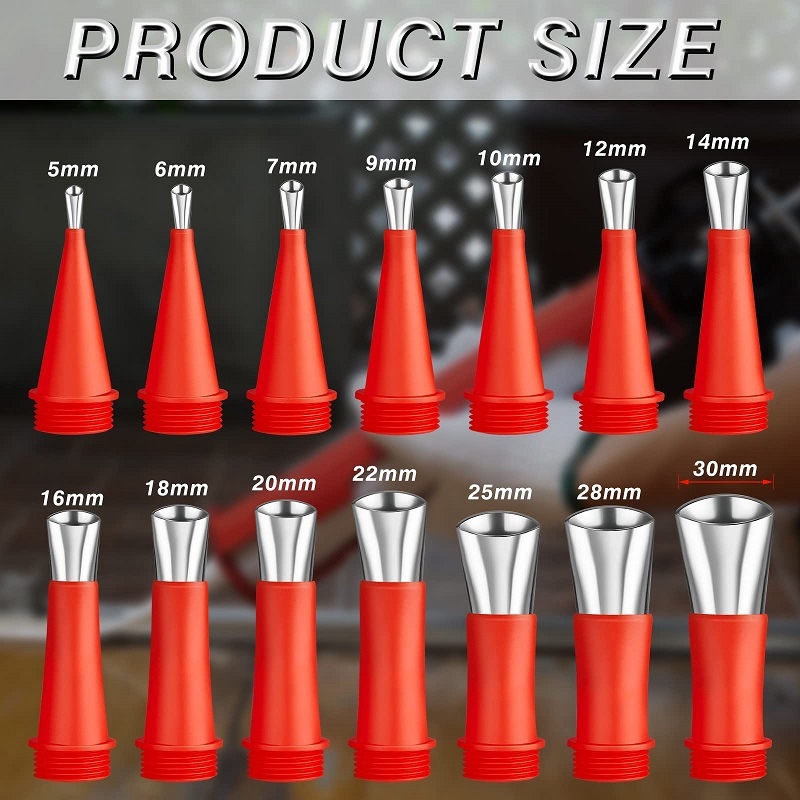 HM nerezová oceľová tryska na lepidlo pre sklenený tesniaci materiál, viac špecifikácií