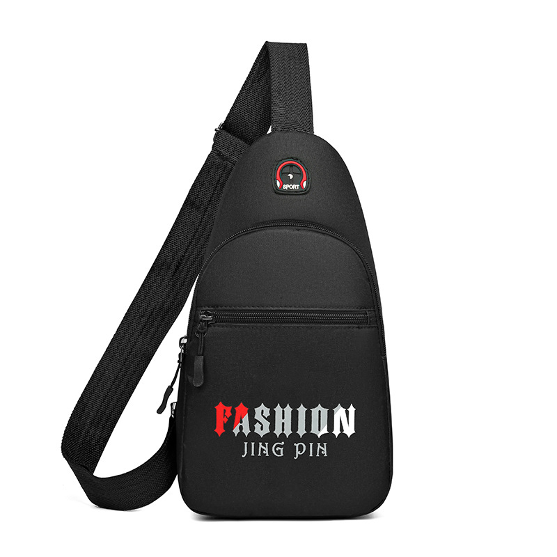 Muška torba za prsa, najlon, prozračna, vodootporna i ultra lagana, Lingzhi Kangaroo, street fashion stil.