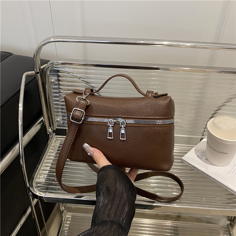 Crossbody torba - ulični stil, PU koža, horizontalni kvadratni oblik, zatvarač, podstava od poliestera