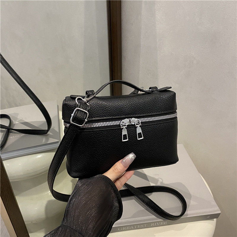 Crossbody torba - ulični stil, PU koža, horizontalni kvadratni oblik, zatvarač, podstava od poliestera