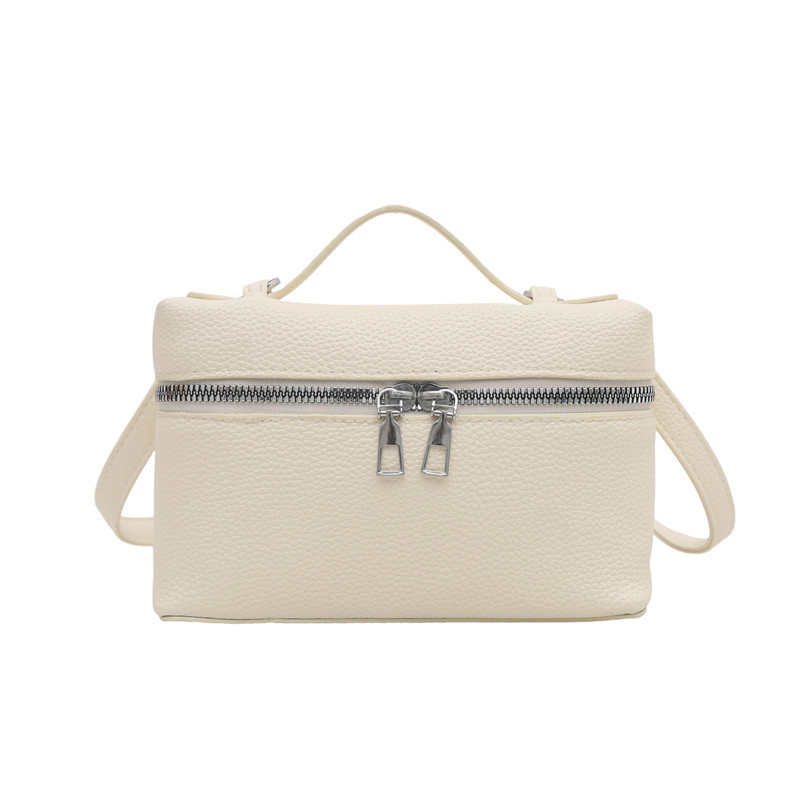 Crossbody torba - ulični stil, PU koža, horizontalni kvadratni oblik, zatvarač, podstava od poliestera