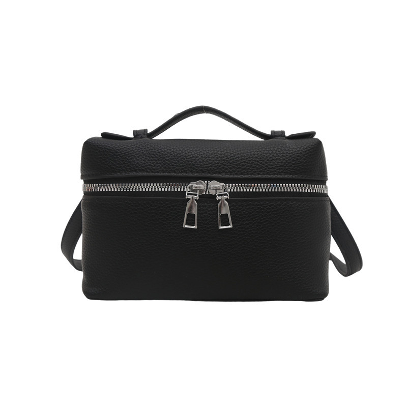 Crossbody torba - ulični stil, PU koža, horizontalni kvadratni oblik, zatvarač, podstava od poliestera