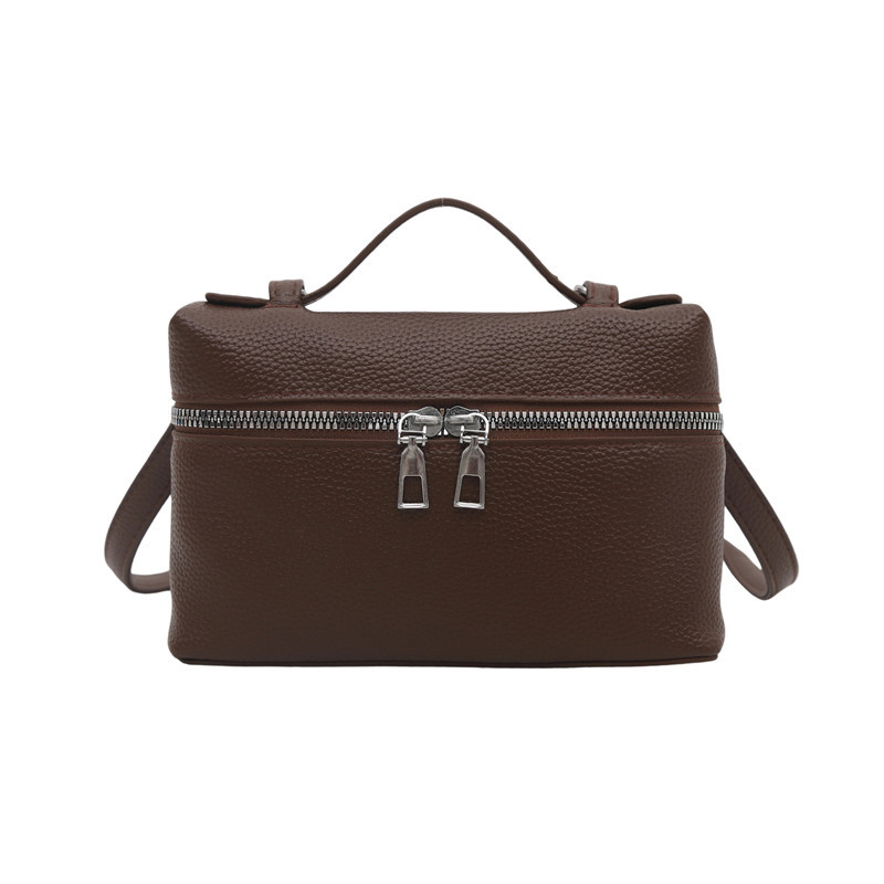 Crossbody torba - ulični stil, PU koža, horizontalni kvadratni oblik, zatvarač, podstava od poliestera