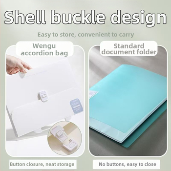 A4 мултисекционна акордеонна папка за изпитни листове – PP материал, 12 отделения, дебелина 0.6 мм