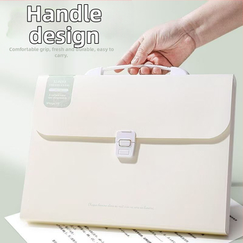 A4 мултисекционна акордеонна папка за изпитни листове – PP материал, 12 отделения, дебелина 0.6 мм