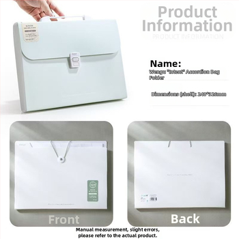 A4 мултисекционна акордеонна папка за изпитни листове – PP материал, 12 отделения, дебелина 0.6 мм