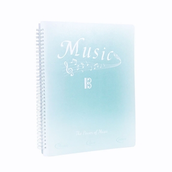 Zy127 Πλαστικός φάκελος για παρτιτούρες με πολλαπλά φύλλα — μη ανακλαστική επιφάνεια και διαφανείς ενθέσεις