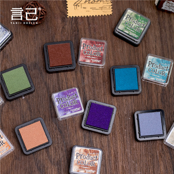 Mo mo комплект за печатни подложки с мастило, серия течни цветове, мастило на маслена основа, 6 стила