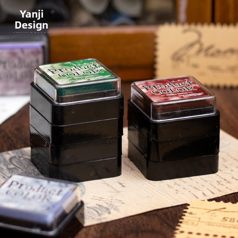 Mo mo sada podložiek s atramentom – séria tekutých farieb, atrament na olejovej báze, 6 štýlov