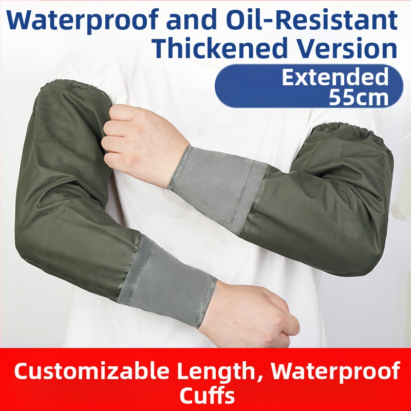 PVC rukávové manžety pre ochranu pri rybolove a práci – vodotesné, pre dospelých, moderný minimalistický štýl