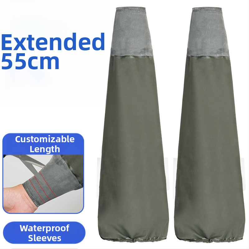 PVC rukávové manžety pre ochranu pri rybolove a práci – vodotesné, pre dospelých, moderný minimalistický štýl