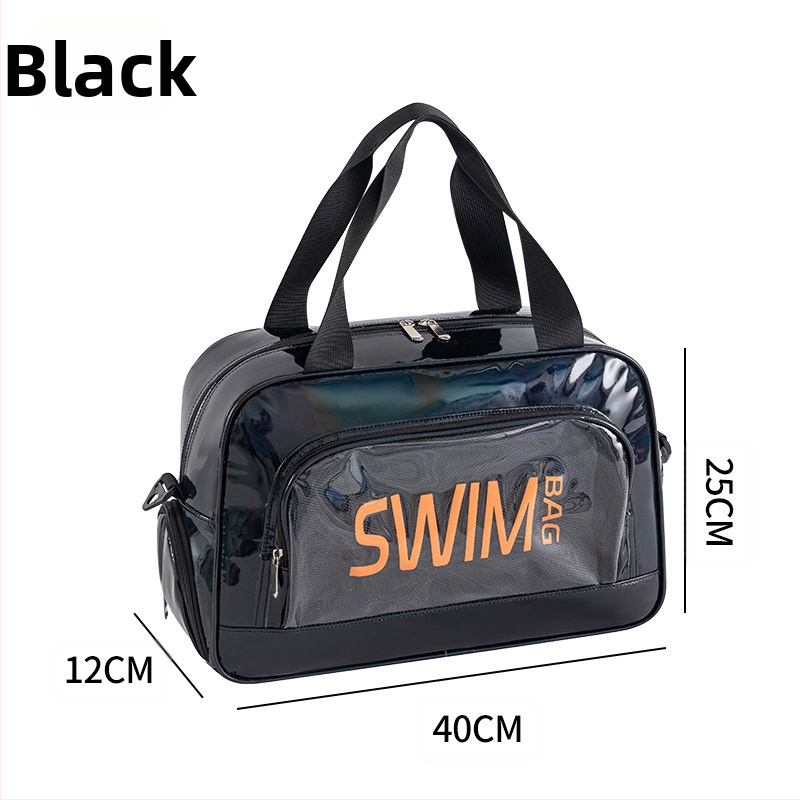 Δερμάτινη χιαστί τσάντα παραλίας με διαχωρισμό στεγνού-υγρού, αποθήκευση ταξιδιού και καλλυντικών, μεγάλη χωρητικότητα