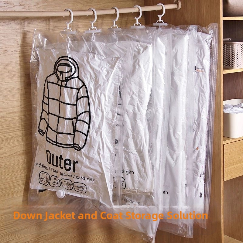 Unique pakabinama drabužių laikymo maišas su vakuumo suspaudimu - sėdėjimo tipas, be siurbimo