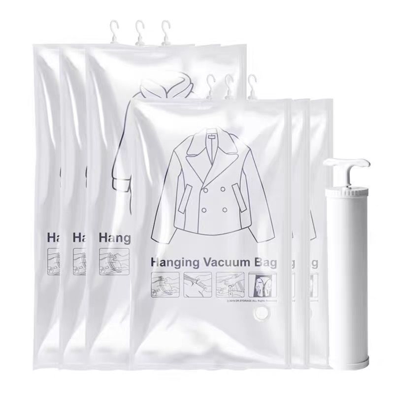 Unique pakabinama drabužių laikymo maišas su vakuumo suspaudimu - sėdėjimo tipas, be siurbimo