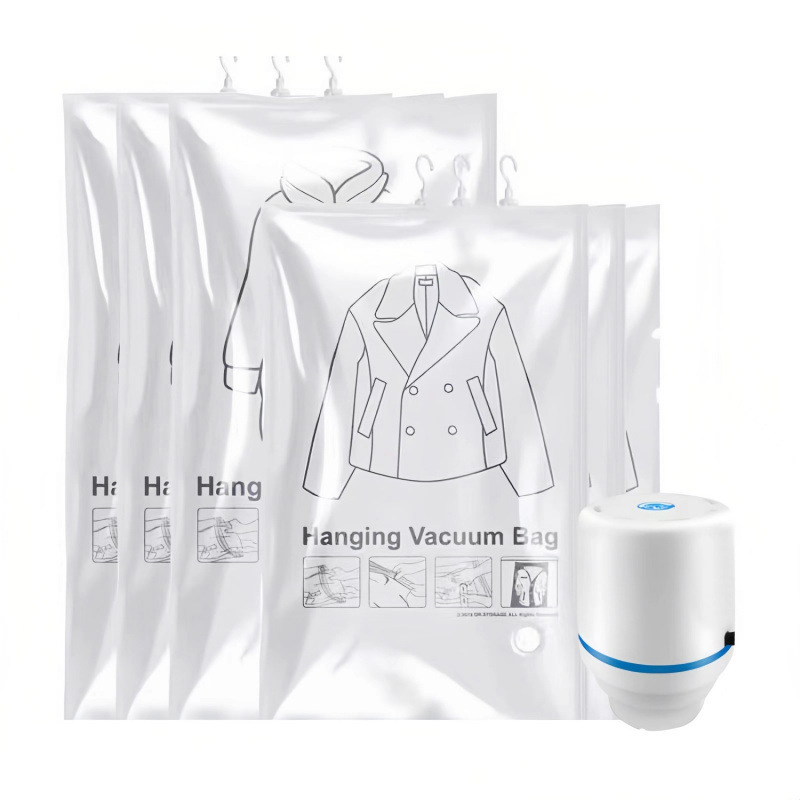 Unique pakabinama drabužių laikymo maišas su vakuumo suspaudimu - sėdėjimo tipas, be siurbimo