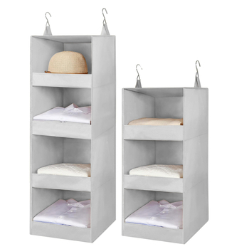 Чанта за гардероб за съхранение — многофункционална, окачваща се в гардероб, нетъкан текстил, прост и модерен стил, подходяща за спалня