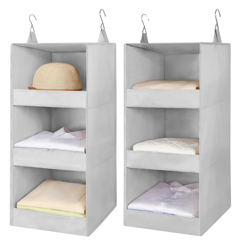 Чанта за гардероб за съхранение — многофункционална, окачваща се в гардероб, нетъкан текстил, прост и модерен стил, подходяща за спалня